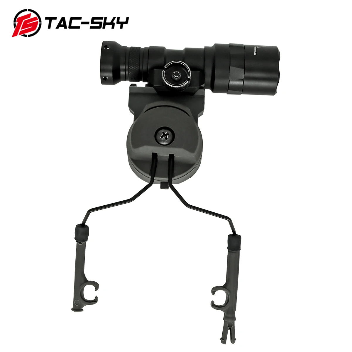 TAC-SKY Tactical Flashlight Mounting Bracket for helmet mounting Suitable for tactical headset Fast Ops Core ARC rail adapter