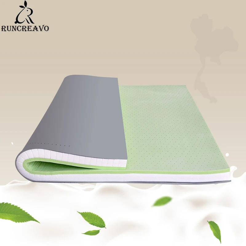 Thai Natural Latex Orthopedic Mattress Soft Sleeping Bed Bamboo Charcoal Negative Ion Topper Memory Japan Tatami Mat | Мебель