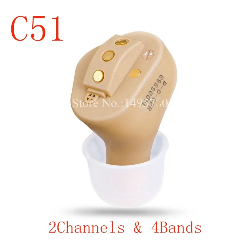 

Invisible Complete In Ear Digital Hearing Aid 2/4/6 Channels USB Rechargeable CIC Hearing Aid MINI Sound Amplifier