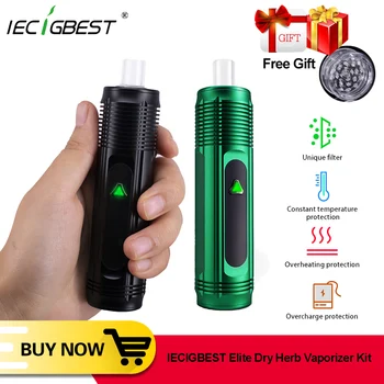 

Original IECIGBEST Elite Dry Herb Vaporizer 2500mAh Kit Big Ceramic chamber Herbal Vaporizer Vape Pen E-Cigarette kit vs AMA