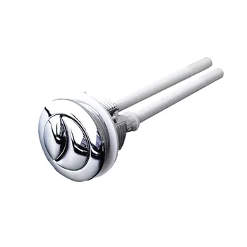 

1 PC 38mm Electroplating Round Head ABS High Quality Elegant Dual Push Button Water Tank Part