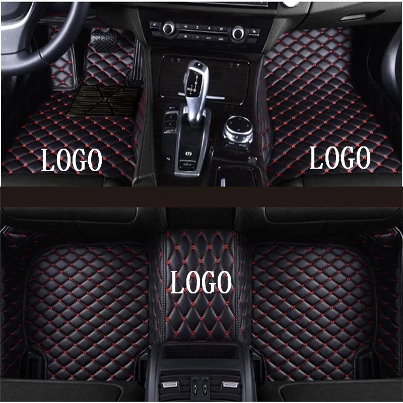 Для-2019Lincoln-Lincoln континентальный, автомобильный роскошный напольный коврик, индивидуальный, многоцветные варианты - Название цвета: Black red