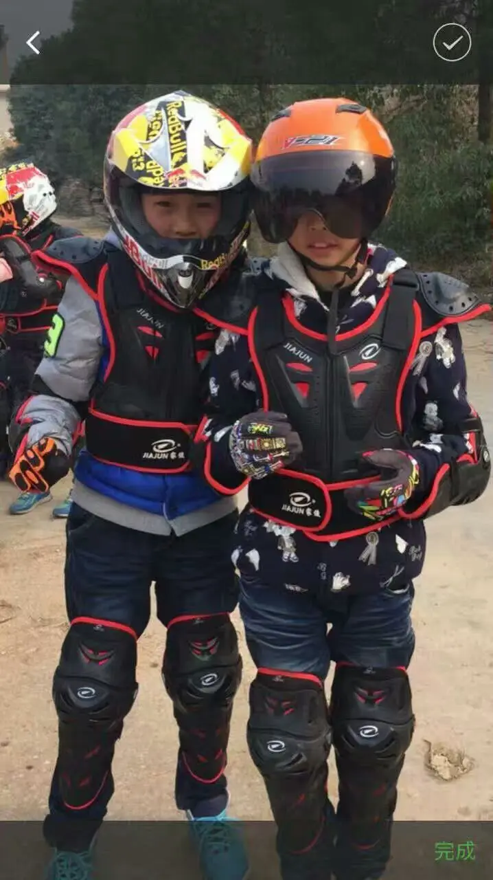 Child Body Protector armor Motorcycle jackets Motocross back shield sleeveless vest Spine Chest Protective gears Jacket