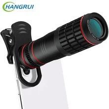 Hangrui 20X зум телеобъектив 4K HD монокуляр телескоп телефон камера объектив телескоп для iPhone XS Max XR samsung мобильный телефон