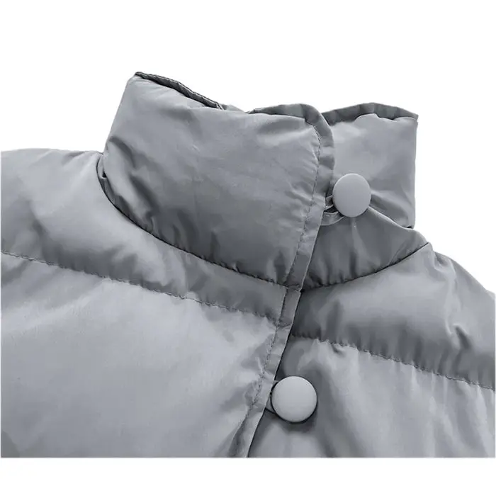 Свободное толстое Стеганое пальто средней длины, женская зимняя куртка, новая Корейская женская хлопковая одежда со стоячим воротником, верхняя одежда, пальто f1913