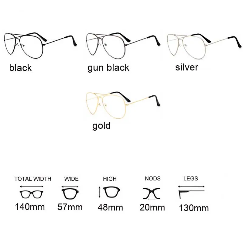 Модные прозрачные очки женские для зрения оправа близорукость Lunette женские Oculos негабаритные прозрачные очки пилота поддельные очки