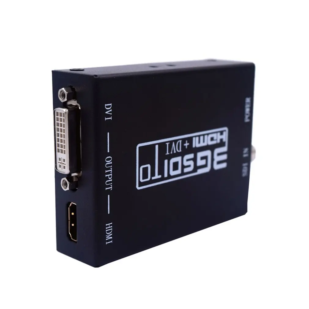 Лучшие продажи 3g SDI в HDMI+ DVI конвертер позволяет SD-SDI HD-SDI и 3G-SDI сигналы, показанные на дисплеях HDMI и DVI с адаптером питания