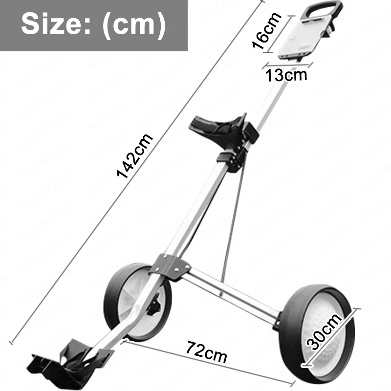 Golf Cart Wheels Trolley for Golf Bag Outdoor Sport Training Match Airport Luggage Check Carrier Cart Stroller