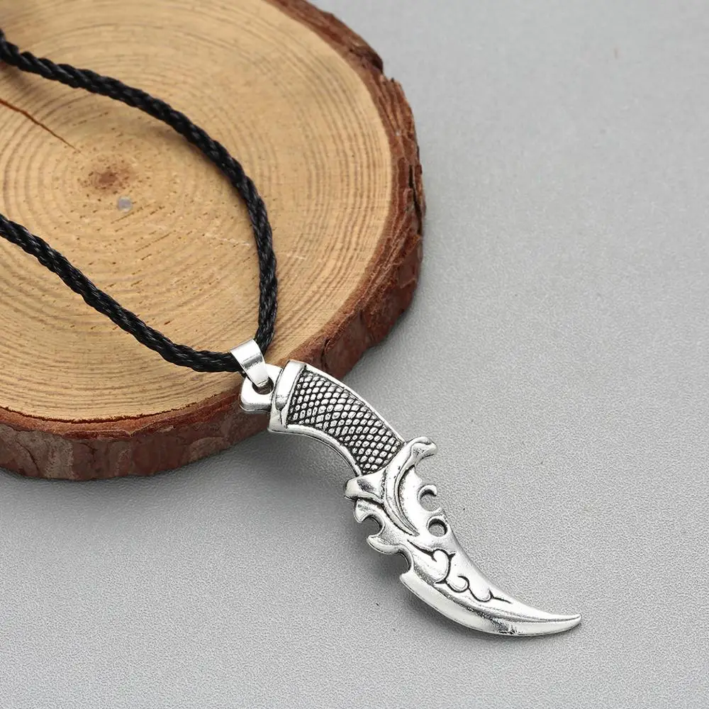 Chunky Pant Chains for Men Dagger Combat Knife Sword Pendant 