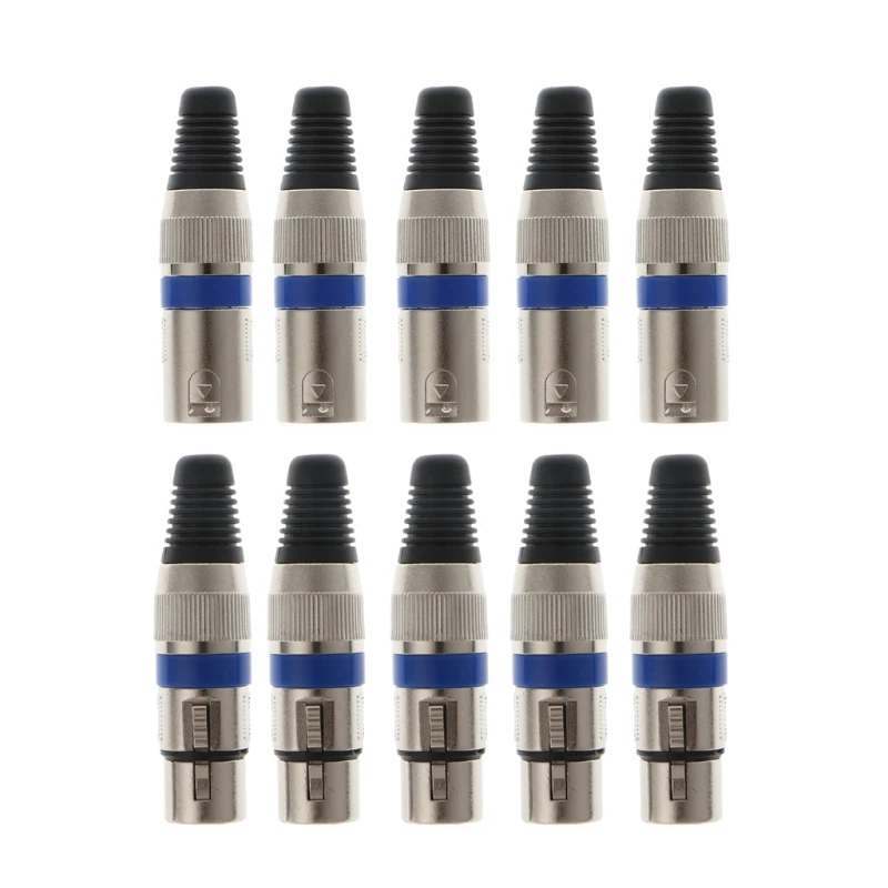 5 пар 3 Pin XLR разъемы Мужской и Женский микрофон микрофонный кабель штекер аудио разъем