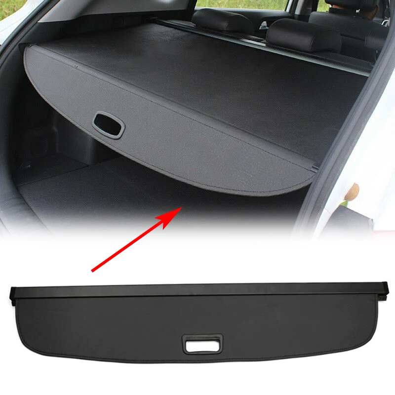 Cache-bagages noir pour coffre arrière de voiture, bouclier de sécurité,  accessoires d'ombre pour Audi Q3, 2013, 2014, 2015, 2016, 2017 - AliExpress