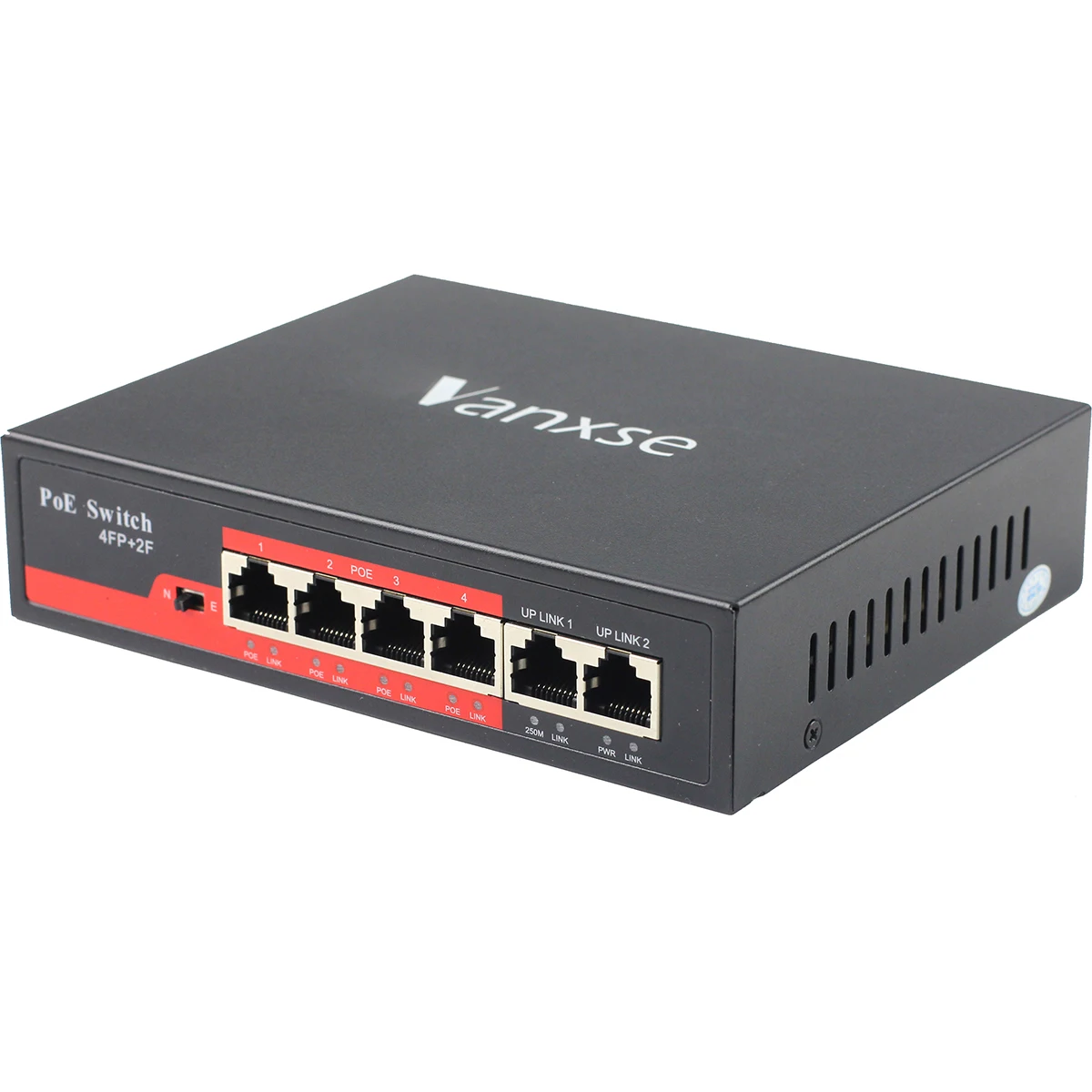 Uvusee 6 портов Быстрый Ethernet PoE коммутатор коробка с 1 Rj-45 Uplink и 1 NVR порт для IPTV, ip-камера, VoIP телефон, WiFi AP