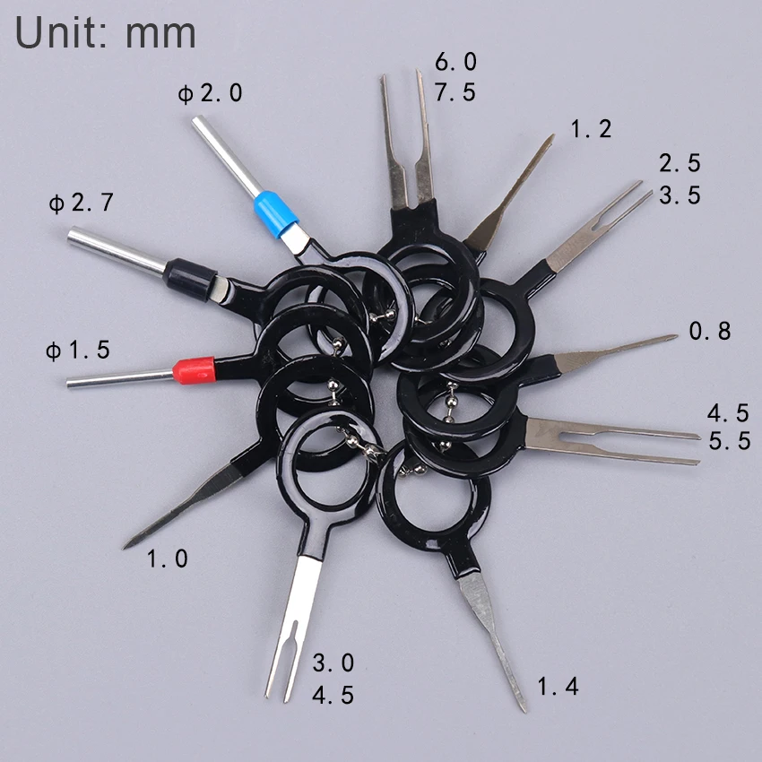 Terminal Removal Car key Tool Electrical Wire Crimp Connector Pin Extractor 11PC