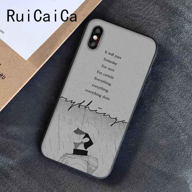 A10 Ruicaica KPOP RM Mono Мягкий Силиконовый ТПУ чехол для телефона iPhone 8 7 6S 6Plus X XS MAX 5 5S SE XR чехол - Цвет: A10