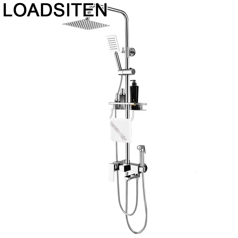 Doccia Regendouche Salle De Bain Douche Painel Doucheset Black Regadera Do Banheiro Eletrico Ducha Chuveiro душ для ванной комнаты