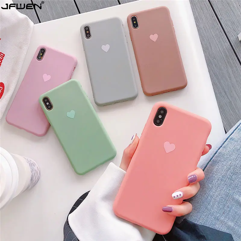 Силиконовый чехол для телефона с сердечками и конфетами для iphone 7, XR, X, XS, 11 Pro Max, чехол для iphone 6, 6 s, 7, 8 Plus, мягкий чехол из ТПУ