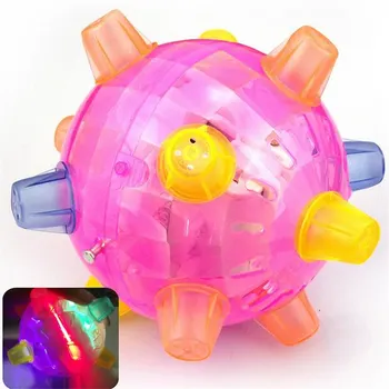 

1PC Pet Gift Novelty Gag Luminous Toys Ball Toy Baby Kids Jumping Activation Ball Cat Dog Chew Electric Toys Dancing Ball