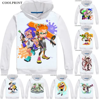 

Splatoon 2 Kutuyatti Inkling Ava-riel Iida Sshosii Game Anime Cosplay Custom Pullover Sweatshirt Hoodie Classic Printed Fashion