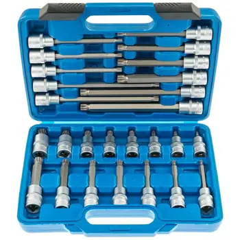 

26Pcs Car Repair Tool Set Socket Set Ratchet Torque Wrench Combo Tools Kit Professional Bicycle Auto Repairing Supplies HWC