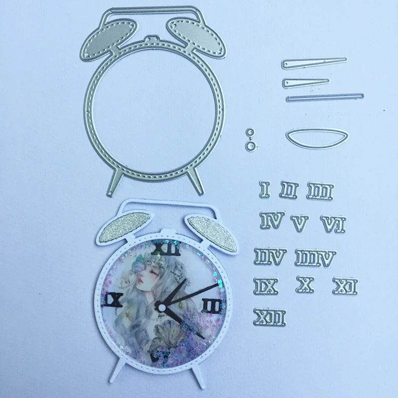 Clock Shake Card Metal Cutting Dies For Scrapbooking Card Making