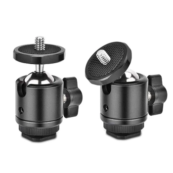 

Sports Camera Mini Three-Hole Q29 Spherical Small PTZ 1/4 Screw Mini Camera Projector Professional Small PTZ Black