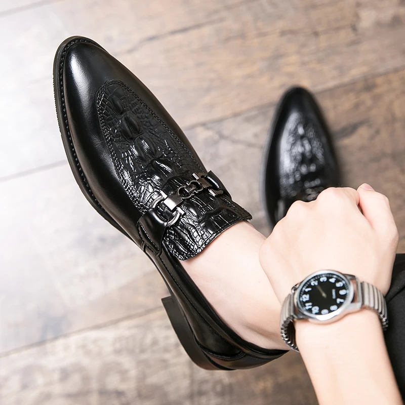 Tanio Nowe modne skórzane Gentleman skórzane buty męskie sklep