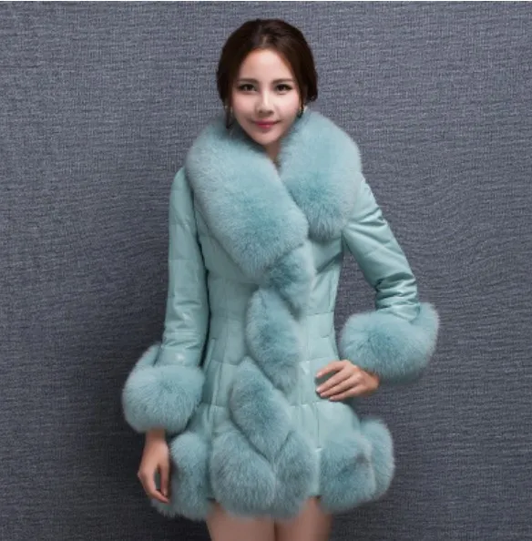 2019 искусственная зимняя женская шуба из искусственного меха с меховым