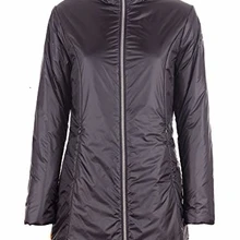 RRD Giacca a Vento o Imbottitura Inner Donna, Medio Lungo, Zip, Nero, A/I-20
