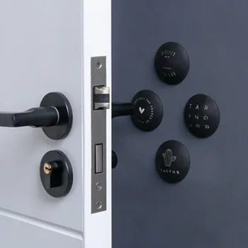 

4pcs/set Door Crash Pads Anti-collision Mute Doorknob Protective Guard Shock Collision Rails Mat Door Buffer Wall Sticker Decor