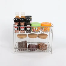 2 яруса кухня специй стойка для банок 304 нержавеющая сталь кухня специй стойка
