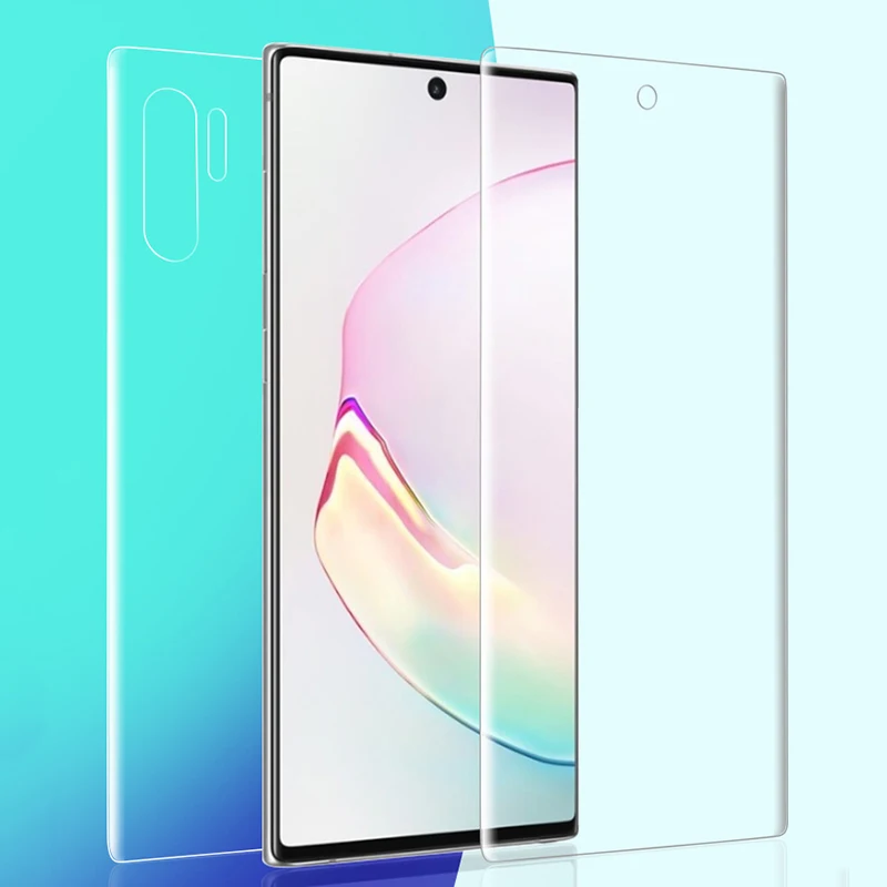 BoeYink 100D передняя+ задняя защитная пленка для samsung Galaxy Note 10 Pro S10 Plus S10 5G Note 9 8 S8 S9 Plus мягкая Гидрогелевая пленка