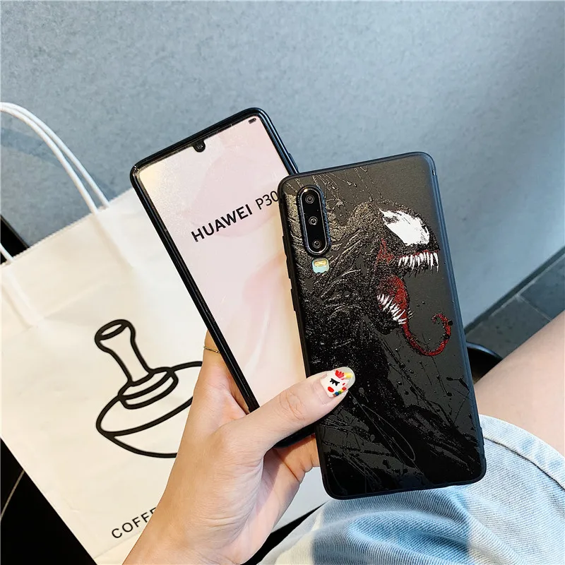 Чудо-яд супер герой черный силиконовый чехол для Huawei P10 P20 P30 Pro P20 P30 Lite Nova 2S 3 3i 4 Коврики 10 20 Mi Max Pro Чехлы Coque