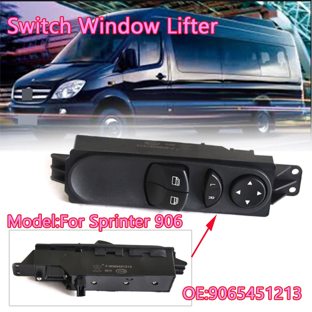 Переключатель стеклоподъемника передний левый для Sprinter 906 Oem 9065451213
