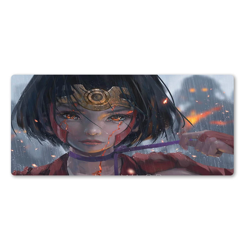 Коврик для мыши Ghost Dao Flame Girl нескользящий ноутбук персонализированный коврик для мыши профессиональная компьютерная клавиатура Высокое качество Mause pad