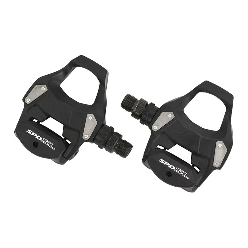 Педали shimano SPD SL PD RS500 черный/серебристый/белый педали для дорожного велосипеда
