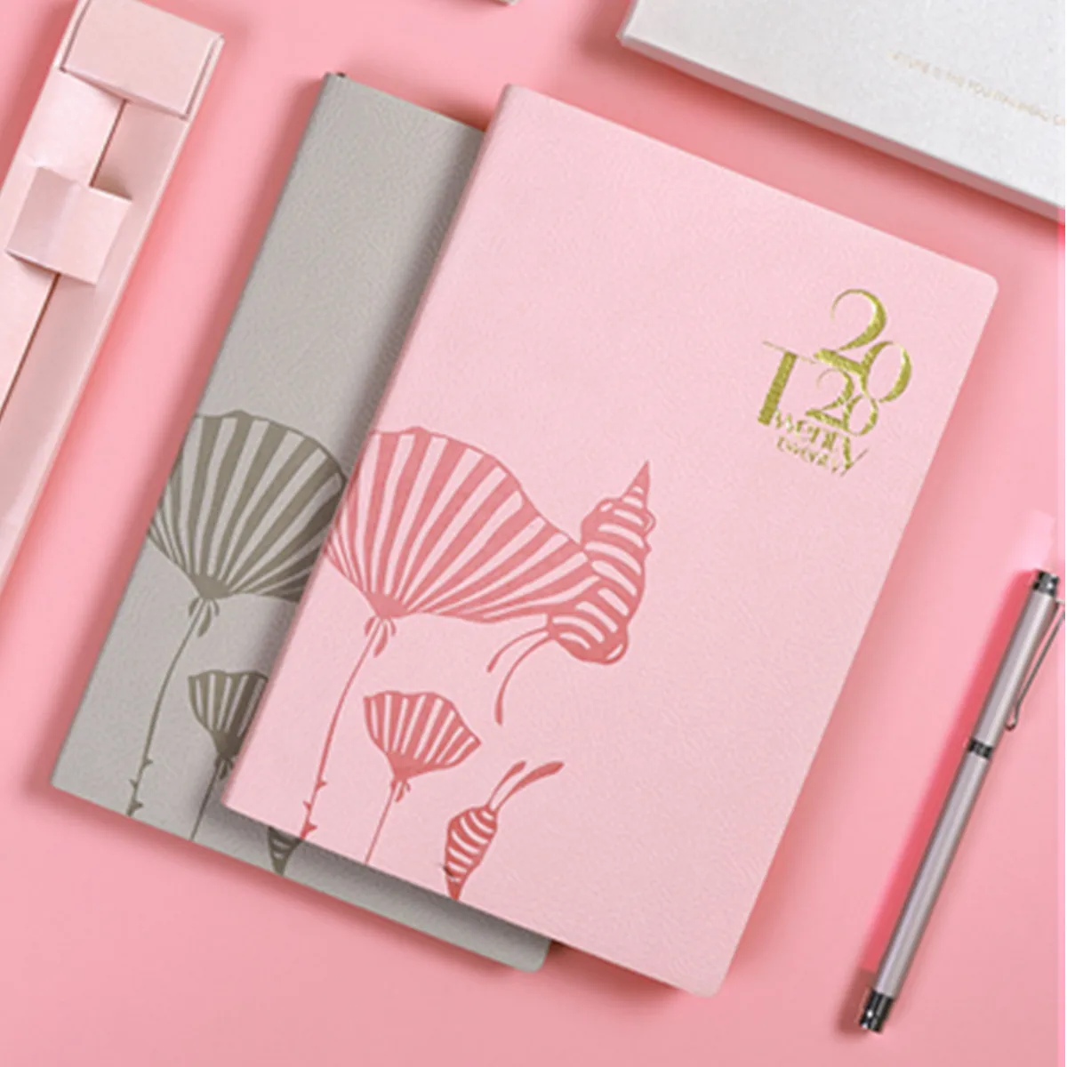 

2020 A5 Notebook Time Planner Organizer Daily Weekly Monthly Schedule Diary Notebook PU Leather Office School Agenda Notebook