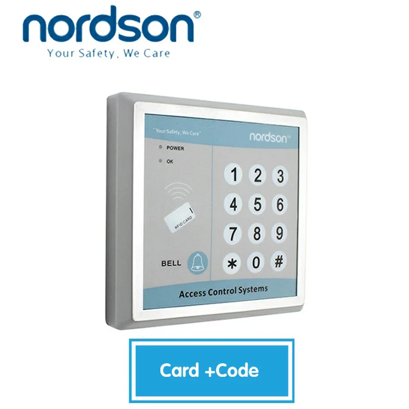 Nordson ABS+ PC пластик однодверная автономная клавиатура контроль доступа и время посещаемости кард-ридер с картой управления