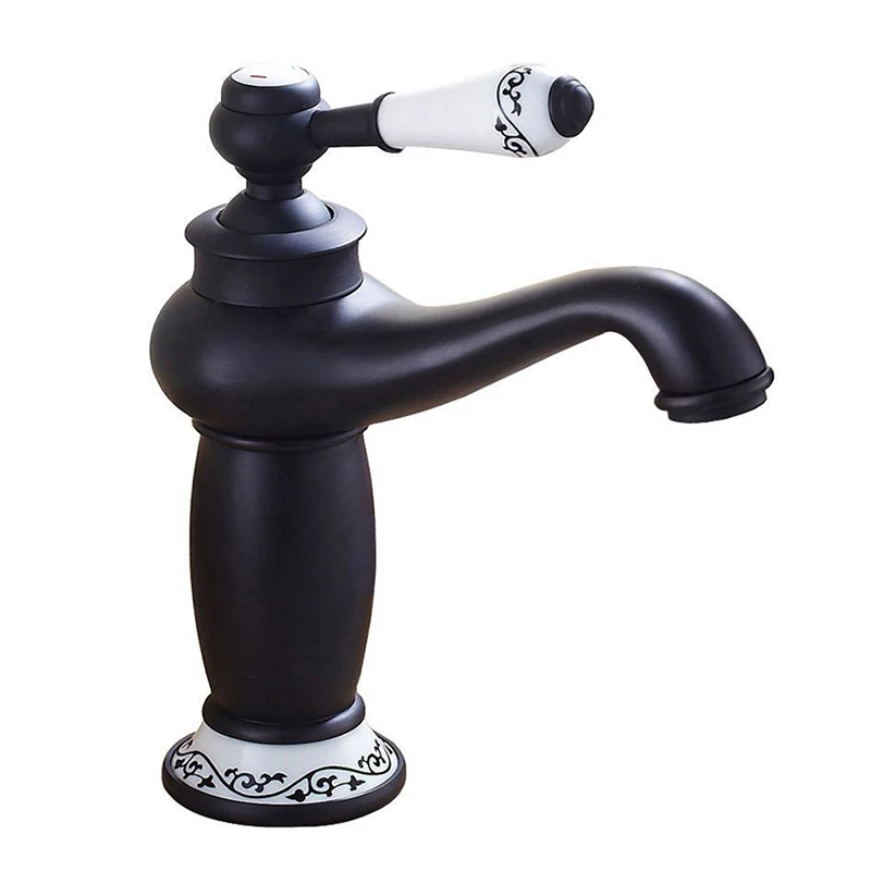 

All copper ceramics Single Handle Single hole kitchen Washing basin chrome Faucet