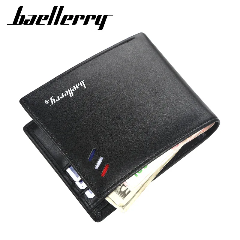 Baellerry новинка тонкие мужские кошельки из искусственной кожи короткий дизайн