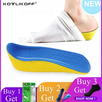 

Height Increase Elevator Shoes Insole 2.0 cm Lift Taller In Sock Arch Support PU Pads Elevator For Women And Men Shoes Foot Care