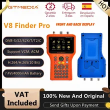 

GTMEDIA V8 Finder2/Pro/Meter Satellite Signal Finder DVB-S2X/S2/S/T2/T/C/ATSC-C H.265 Auto Calculate Angle of AZ,EL Supports ACM