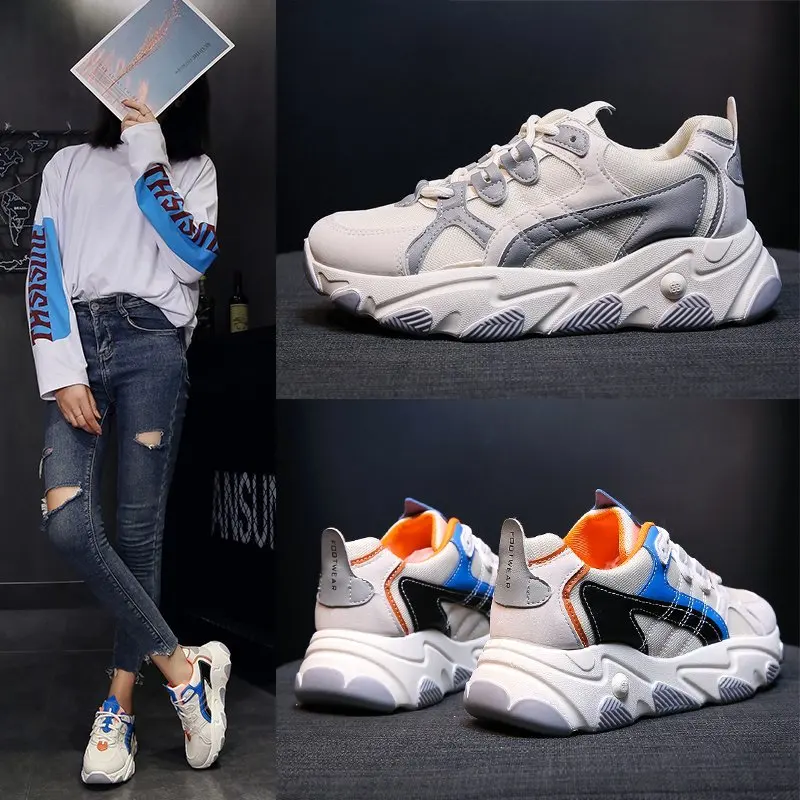 Новые кроссовки Женская повседневная обувь Сетчатые Нескользящие женские на