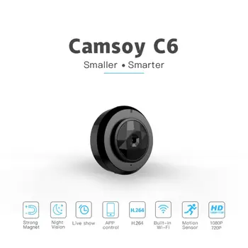 

C6 HD Clear Mini Camera Night Vision Motion Detection Small Cam Home Security Video Camcorder With Smartphone App