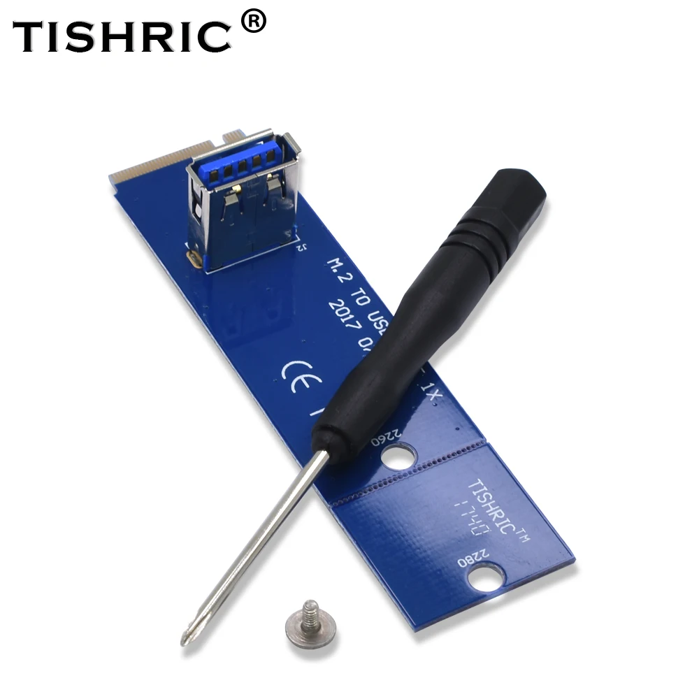 TISHRIC NGFF M.2 USB 3 0 Pcie 1x к 16x Райзер-карта переключатель безобрывный карта адаптера для