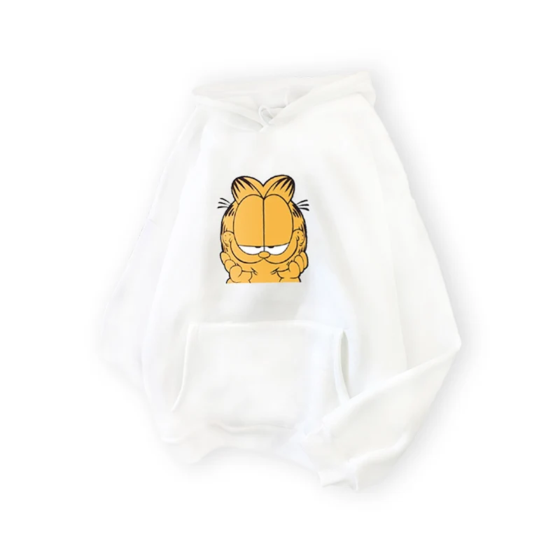 White Shellsuning/зимняя женская толстовка с капюшоном и мультяшным принтом, Harajuku, белые, розовые пуловеры с длинными рукавами, женская одежда - Цвет: White
