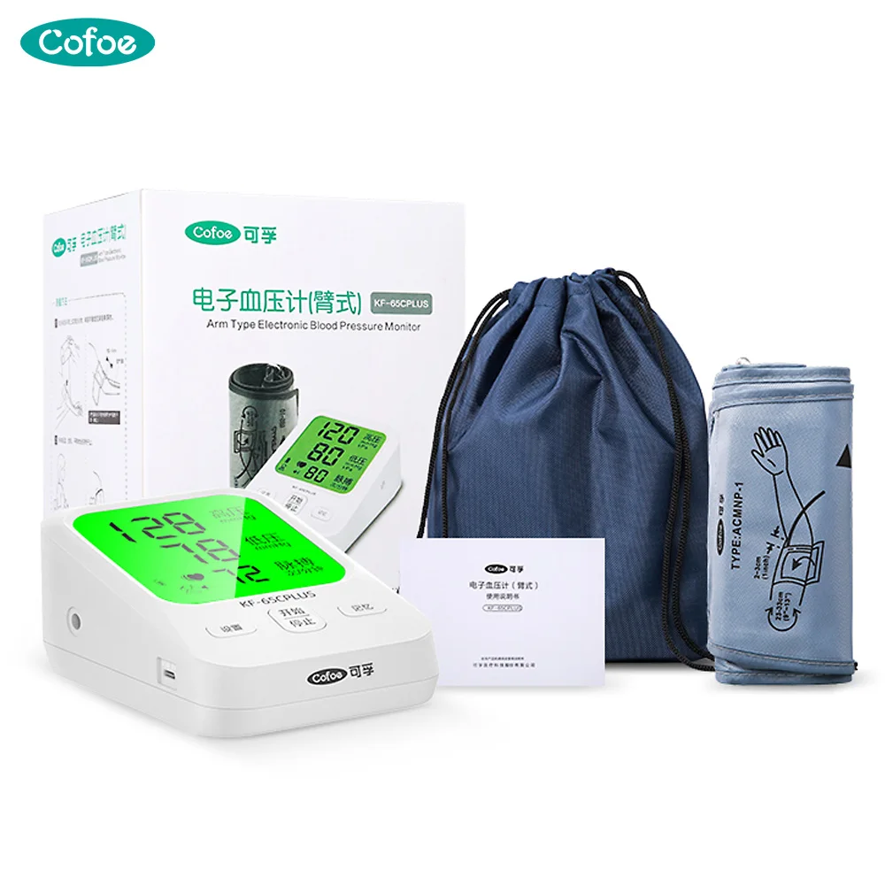 Тонометр Cofoe с USB зарядкой и ЖК дисплеем для измерения артериального