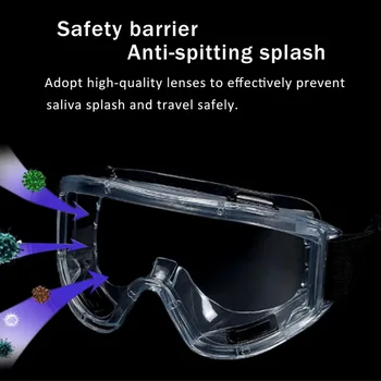 

Transparent Goggles Dustproof Anti-fog Safety Glasses Windproof Safety Glasses Can Be Used For Industrial Research Personal Out