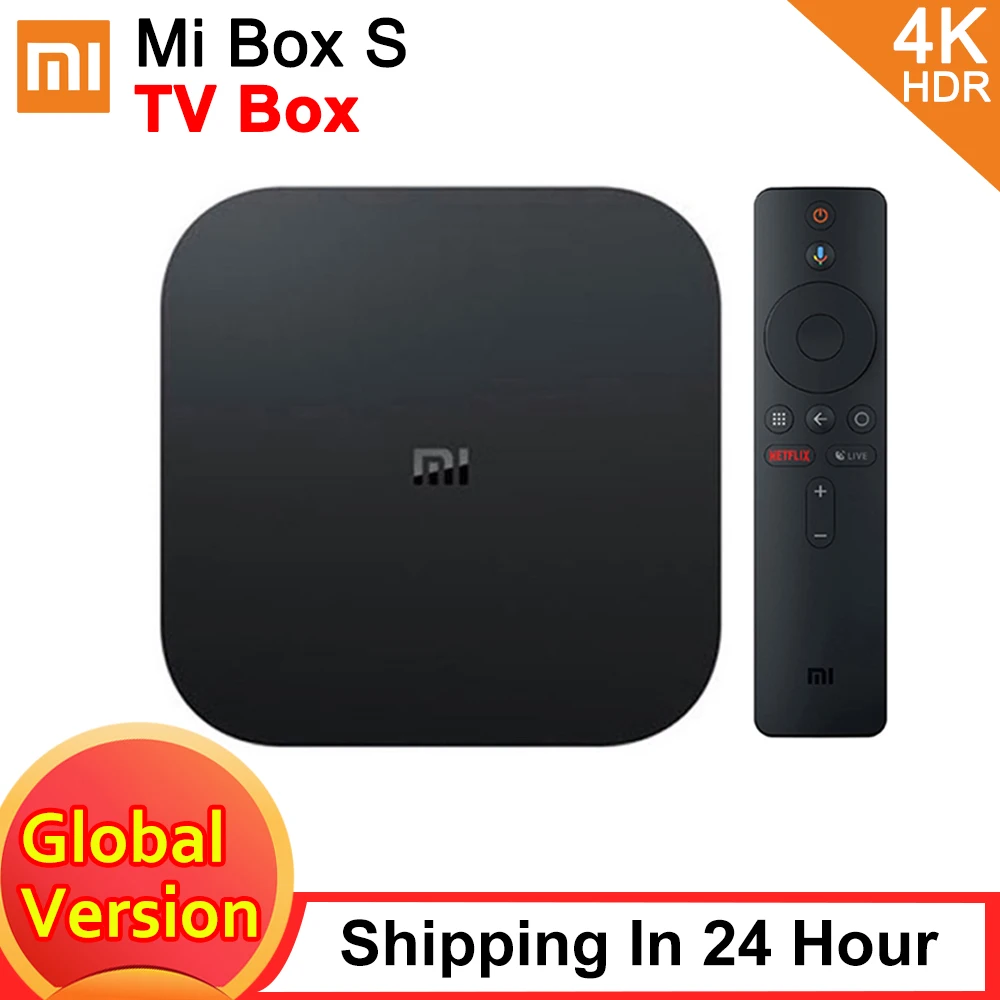 Original Xiaomi Mi TV Box S Global Version 4K HDR Android TV Streaming Media Player Google Assistant Remote Smart Mi TV Stick 2K|Set-top Boxes| - AliExpress