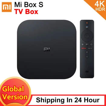 

Original Xiaomi Mi TV Box S Global Version 4K HDR Android TV Streaming Media Player Google Assistant Remote Smart Xiaomi TV Box