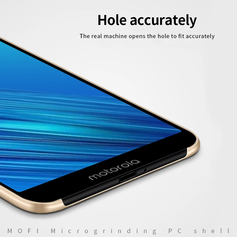 MOFi для Motorola Moto E6 чехол для ПК Жесткий Роскошный защитный чехол для Motorola Moto E6 Fundas Phone Shell